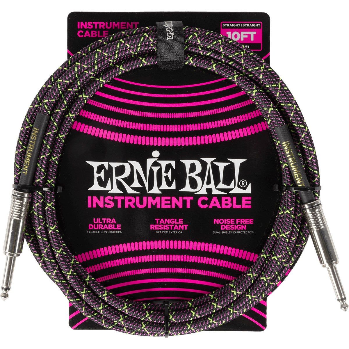 Ernie Ball 6427 Braided Purple Python Instrument Cable - 3 Meter