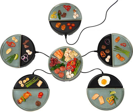 Bourgini Chef's Dinnerparty Gourmetstel - Glazed Grey - 5 Personen