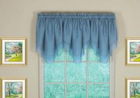 Today's Curtain Emelia Original Voile Ascot 63,5 cm, Wedge Blauw, 101,6 cm B x 63,5 cm L