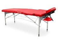 QUIRUMED Easy aluminium klapbed, 186 x 66 cm, rood