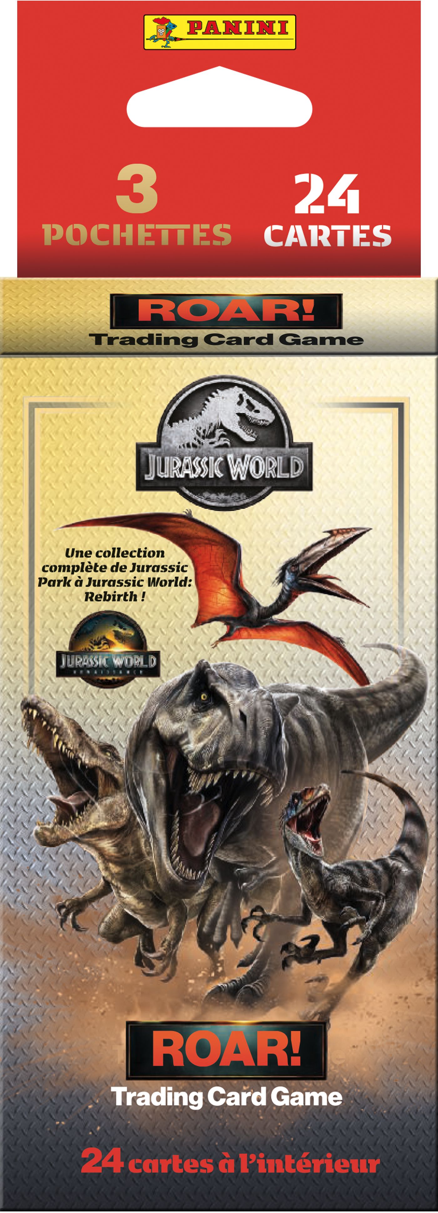 Panini Jurassic World 4 Trading Cards Game Blister 3 zakjes