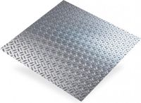 Aluminium CQFD Alu plaat brut rijskorrel 1,2mm 500x250mm