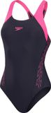 Speedo Hyperboom Splice Racerback Marine/Roze Sportbadpak - Maat 42