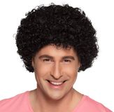 Boland Pruik Curly zwart