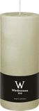 Wiedemann Bougie cylindrique/bougie pilier - bougie rustique - blanc ivoire - 7 x 16 cm - 66 heures de combustion