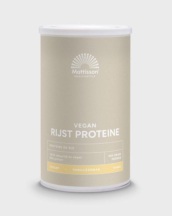 Mattisson HealthStyle Rijst Proteïne Vanille 500g