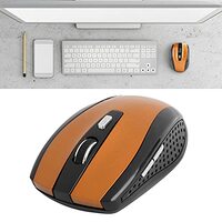 Eosnow Draadloze muis, laptopmuis Intelligente aanpassing met USB-ontvanger voor Windows PC Laptop, desktop, notebook-MS059(orange)