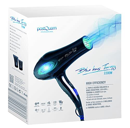 Postquam Haardroger Blue Ions Therapy, 2.200 W