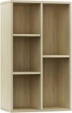 vidaXL Boekenkast/dressoir 50x25x80 cm bewerkt hout sonoma eikenkleur