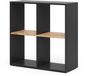 Vicco Tetra Séparateur d'espace – 72 x 72,6 cm anthracite/chêne doré