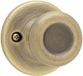 Kwikset Tylo deurknop, dummy, antiek messing