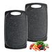 Romon Set van 2 snijplanken van kunststof, antislip handgrepen, 25 x 15 cm, vaatwasmachinebestendig, professionele snijplank voor keuken en camping