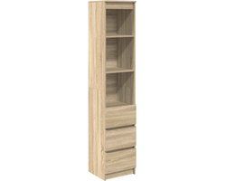 vidaXL Highboard 37,5x35x180 cm spaanplaat sonoma eikenkleurig