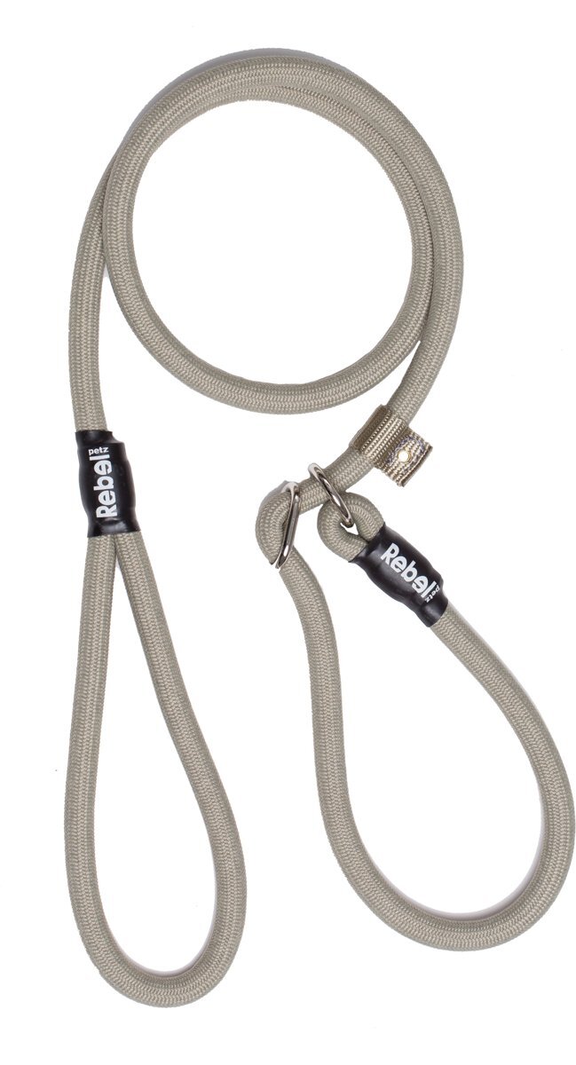 Rebel Petz Hondenriem - Trainingslijn - Large 12mm x 140cm - Taupe