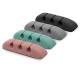Ringke - Cable Organizer (4 pack) - 4 x 3 Slots - Multicolor