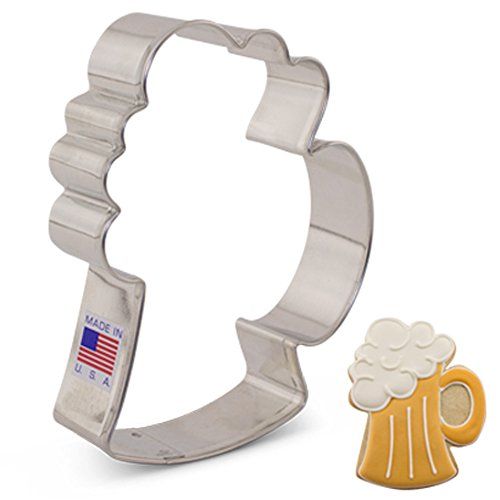 Ann Clark Cookie Cutters Bier Mok/Stein Cookie Cutter - 4.25 Inch - US Tin Plated Steel - 0817816022184