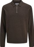 JACK & JONES JJEEMIL KNIT POLO HALF ZIP LS NOOS Heren Trui