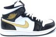 Nike Air Jordan 1 Mid Patent Black Gold - Sneakers - Heren - Maat 46