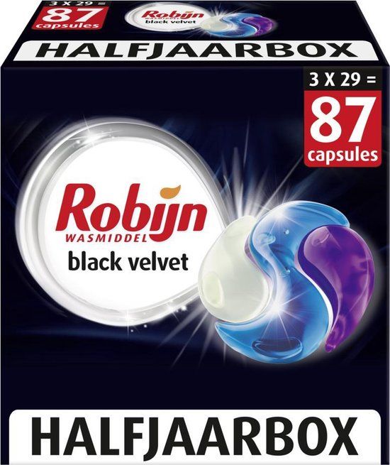 Robijn Classics Black Velvet Wascapsules - Voordeelverpakking - 87 wasbeurten