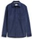 Tom Tailor - Comfort fit corduroy overhemd met borstzak - Maat S - ocean blue