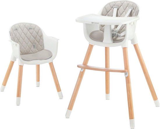 Kinderkraft SIENNA 2-in-1 Kinderstoel - Grijs