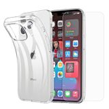 Saii Coque iPhone 15 Pro Max en TPU avec protecteur d'écran - 9H