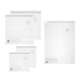 Guzzini - SAVE-IT Set 5 Herbruikbare Vacuümzakken, 2 Maat M 21x22, 2 Maat L 30x34, 1 Maat XL 45x32 - Transparant
