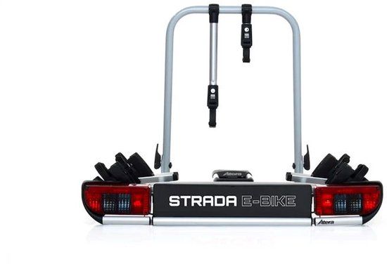 Atera Strada E-Bike M - Fietsendrager voor trekhaak - Zwart/Rood/Zilver - 60 kg