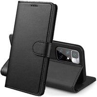 Phonillico® Case voor Xiaomi REDMI 10 4G - Zwart Portemonnee Flap Magnetische flap Kaartopslag