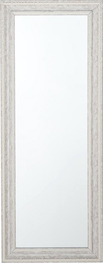 Beliani Wandspiegel beigezilver 50 x 130 cm VERTOU
