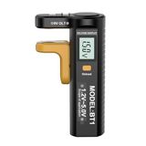 Infinio BT1 batterij tester digitaal LCD voor 1,0 tot 9 V, compact 116 x 66 mm, belastingtestfunctie