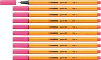 STABILO point 88 Fineliner - Heliotroop Roze - 10 stuks