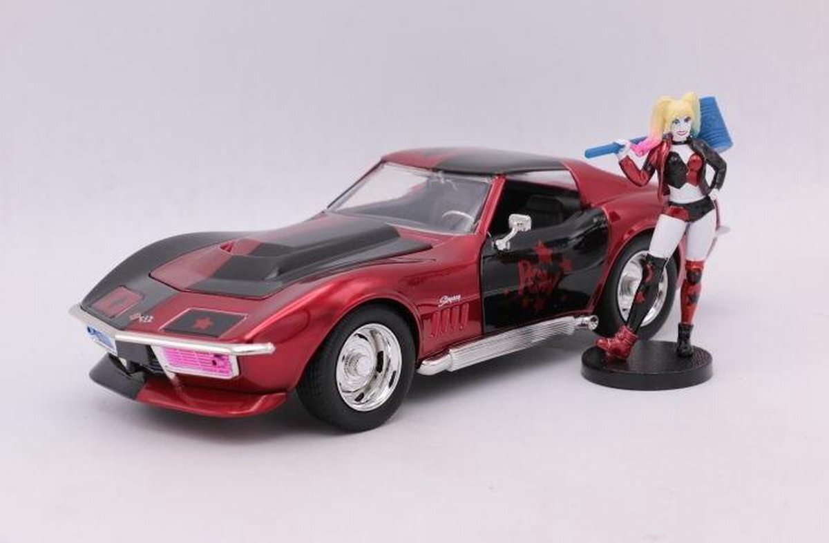 JADA Chevy Corvette Stingray 1969 Harley Quinn