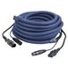 DAP FP12 câble IEC & XLR mâle - IEC & XLR femelle 10 m bleu