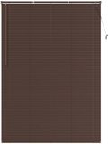 vidaXL Venetiaanse jaloezie donkerbruin met patroon 213 x 160 cm 25 mm