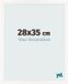 yd. Cadre photo 28x35 cm - Blanc brillant - MDF - Bologna