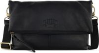KLONDIKE 1896 Leren Schoudertas Rush Jessica Shoulderbag Black Zwart