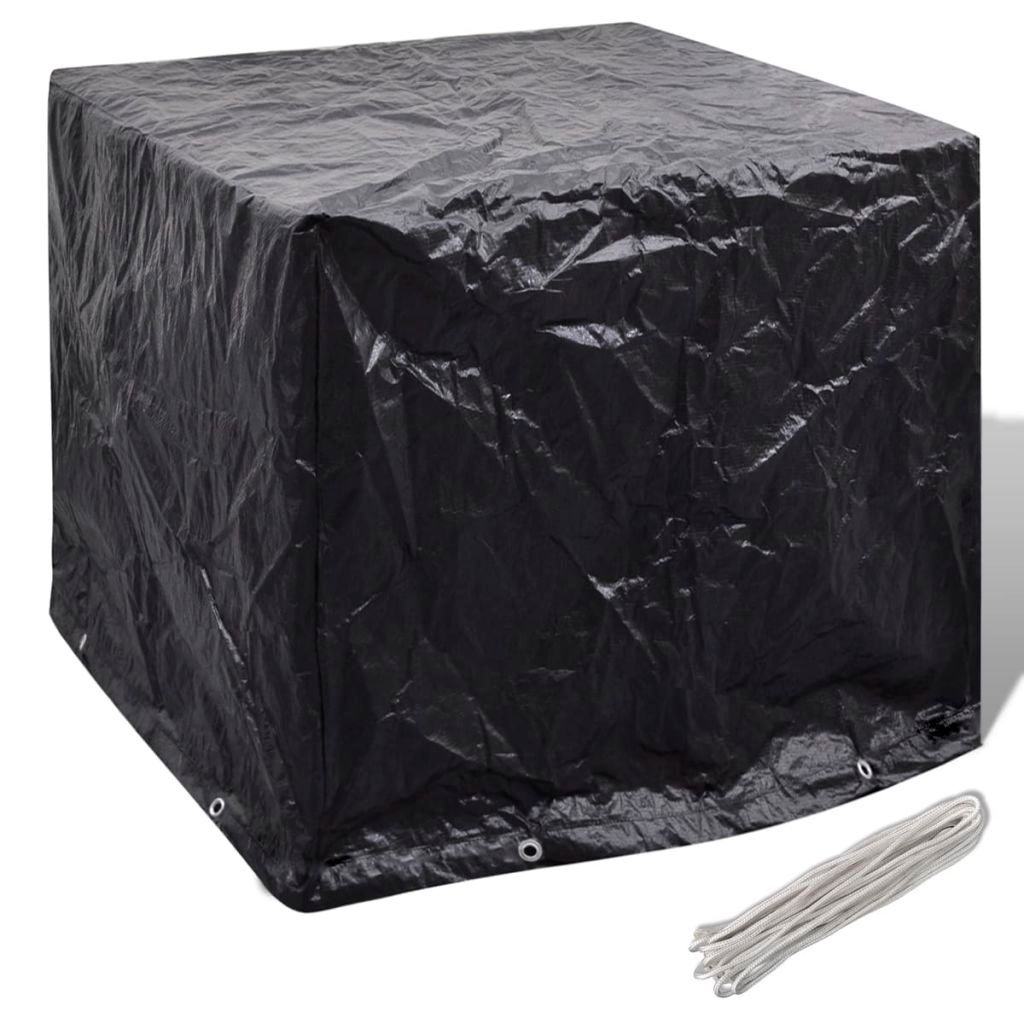 vidaXL Hoes waterreservoir 8 oogjes 116 x 100 x 120 cm - Zwart
