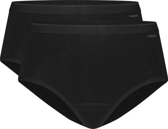 ten Cate Dames Midi Slip - 2-Pack - Zwart - Maat XXL