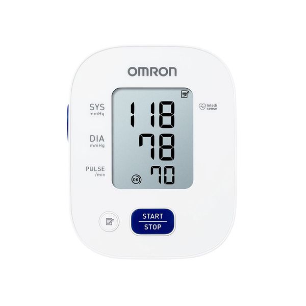 Omron M2 Bovenarm Bloeddrukmeter - Automatisch - Grijs/Wit