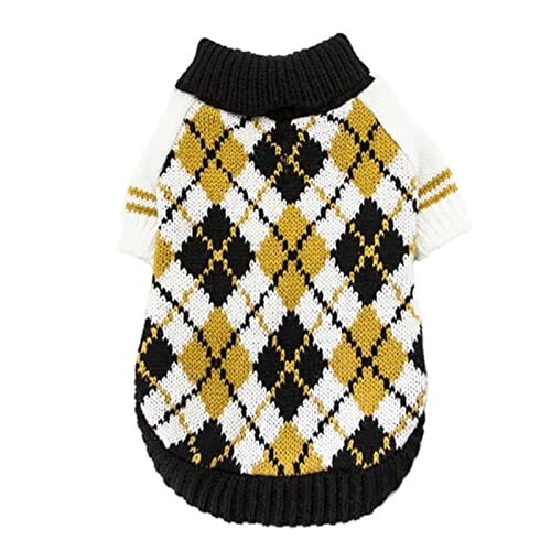 JRKJ Honden trui huisdier kleding rhombus ontwerp knitwear honden katten kostuum puppy kat trui hond trui