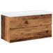 VidaXL Wastafelonderkast met geïntegreerde wastafel, met een uitstraling van oud hout