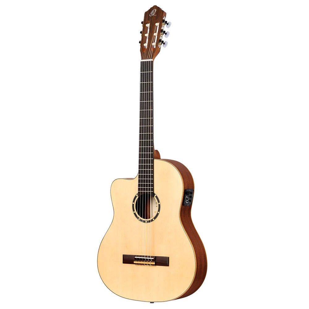 Ortega RCE125SN-L Family Series - Natural - Left-Handed - Classical Guitar with Gig Bag