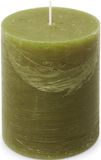 Spaas Rustieke stompkaars Essential Collection 100/130 mm - Olijf groen