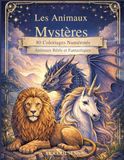 LES ANIMAUX MYSTERES: Livre de 80 coloriages numérotés d’animaux réels et fantastiques pour adultes
