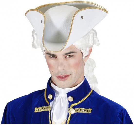 Panda - Driehoekige piratenhoed wit