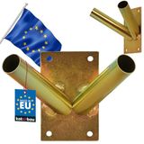 KOTARBAU® Vlaggenhouder 2-voudig vastschroeven