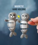 LeHa Design Padel 24x7 Sleutelhanger Zeehond Magnetisch - Set van 2