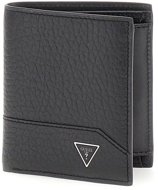 GUESS Torino Bifold Wallet Zwart Leer
