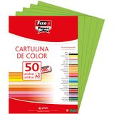 Fixo Paper 11120327 kartonnen kaarten, DIN A3, limoengroen, 50 stuks